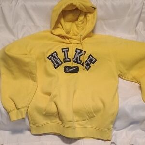 Nike Bright Yellow Pullover Hoodie